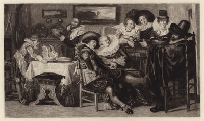 De Maaltijd door Dirck Hals