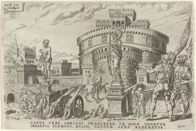 Belegering van de Engelenburcht, 1527 door Dirck Volckertsz. Coornhert