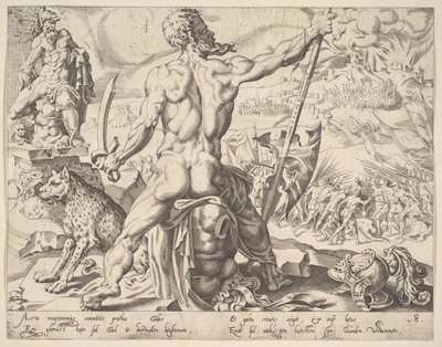 Gad, uit de serie De Twaalf Patriarchen door Dirck Volkertsen Coornhert