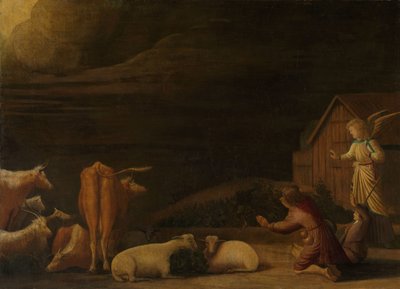 Aankondiging aan de herders door Dirck Wijntrack