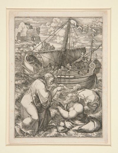 Christus Wandelend op het Water door Dirk Jacobsz Vellert