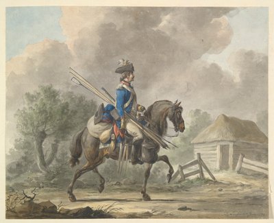 Nederlandse dragonder van de algemene garde door Dirk Langendijk