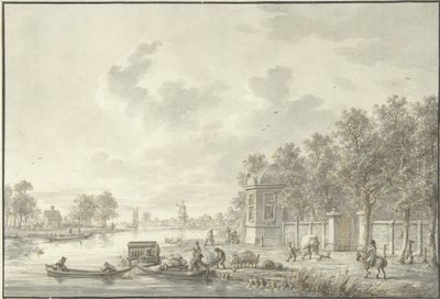 Gezicht aan het Spaarne door Dirk Langendijk