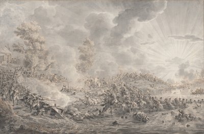 Strijd bij de rivier door Dirk Langendyk