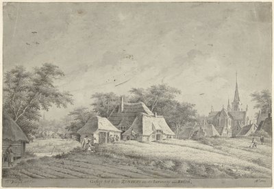 Gezicht op het dorp Zundert door Dirk Verrijk