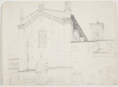 De kathedraal van Bologna door Ditlev Blunck