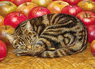 Rechterhand Appel-Kat, 1995 door Ditz