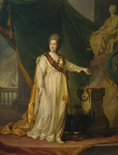 Catharina II als Wetgever in de Tempel van de Godin van Justitie, 1783 door Dmitri Grigorievich Levitsky