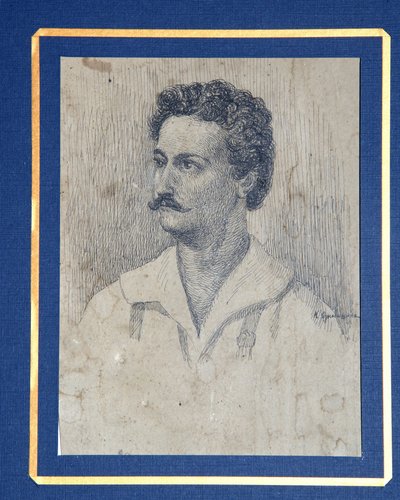 Portret van de Decembrist Sergey Krivtsov 1802-1864 door Dmitri Petrovich Oznobishin