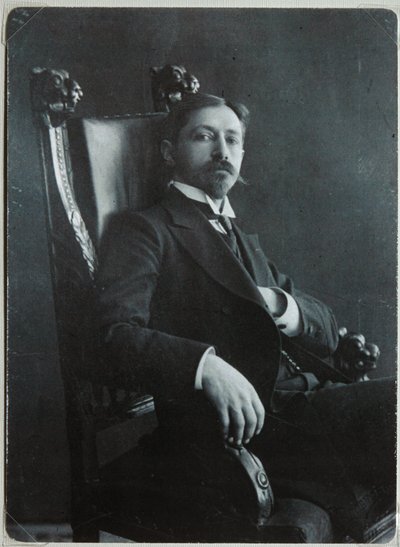 Portret van de auteur Ivan A. Boenin 1870-1953, 1909 door Dmitri Spiridonovich Zdobnov