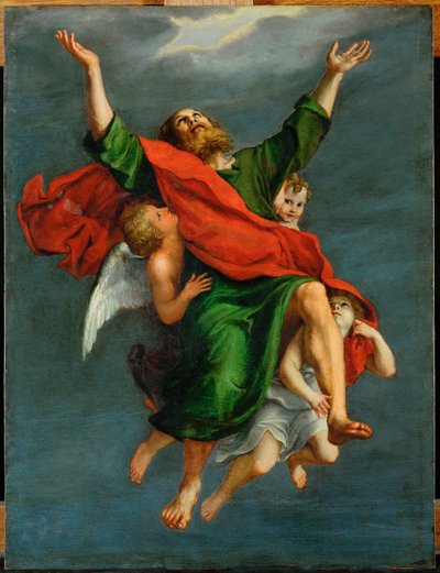 De vervoering van Paulus ... door Domenichino (1581-1641)