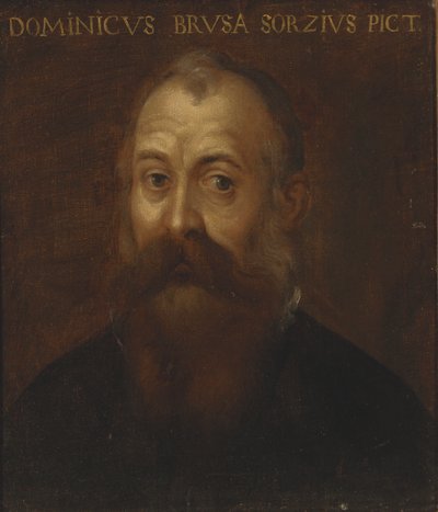 Portret van de kunstenaar door Domenico Brusasorci