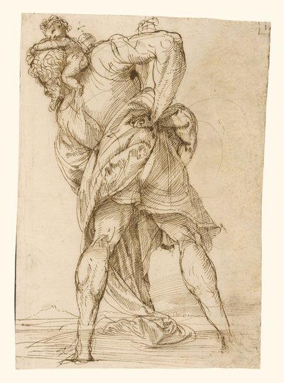Sint Christoffel door Domenico Campagnola