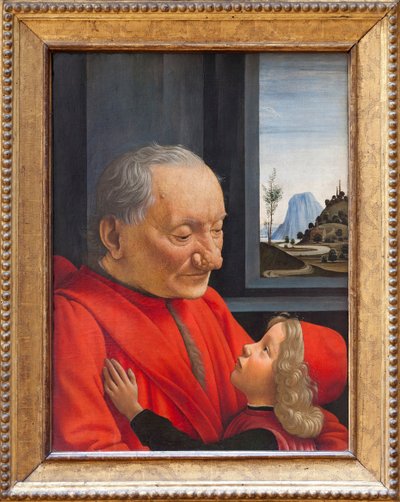 Een oude man en een jongen, ca. 1490 door Domenico Ghirlandaio