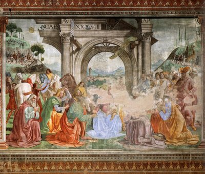 Duits: Aanbidding van de Wijzen door Domenico Ghirlandaio