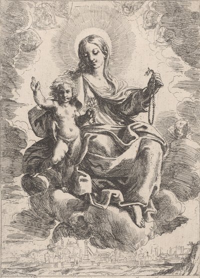 De Maagd van de Rozenkrans door Domenico Maria Canuti