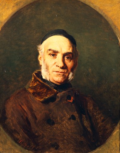 Portret van Giacinto Gigante door Domenico Morelli