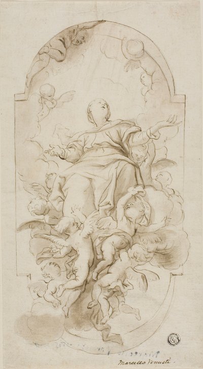 Hemelvaart van de Maagd door Domenico Piola