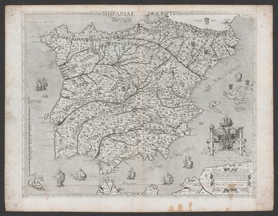 Hispaniae Descriptio de Domenico Zenoi (1560) door Domenico Zenoi