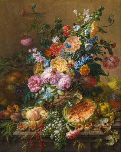 Bloemen door Dominicus Gottfried Waerdigh