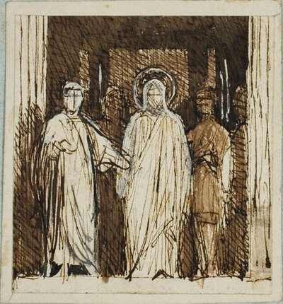 Christus met Pilatus door Dominique Papety