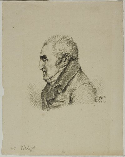 Portret van Monsieur Nelys in profiel door Dominique Vivant Denon