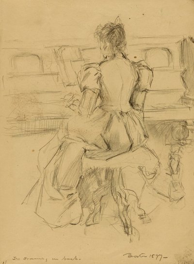 Ella aan de piano door Donald Shaw MacLaughlan