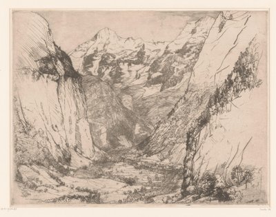 Lauterbrunnental door Donald Shaw MacLaughlan