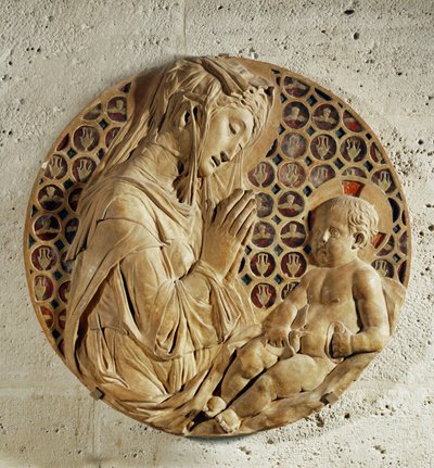 De Maagd die het kind aanbidt, " Madonna Todi " ... door Donatello
