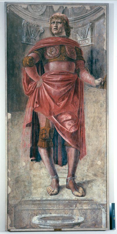 Man met een tweehandszwaard, ca. 1486 door Donato Bramante