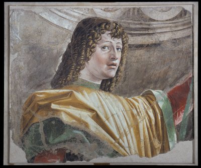 Man met de hellebaard, c.1486 (losgemaakte fresco op doek) door Donato Bramante