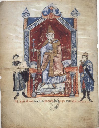Matilda van Toscane Uit: Vita Mathildis di Donizone di Canossa, Tussen 1111 en 1115 door Donizone di Canossa