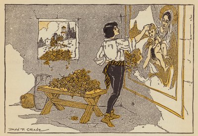 De jonge Titiaan schildert door Donn P. Crane