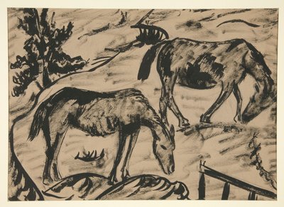 Paarden door Dora Bromberger