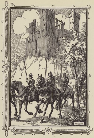 Sir Galahad in de abdij door Dora Curtis