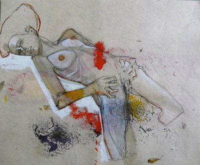 Abstracte liggende figuur door Doris Schmitz
