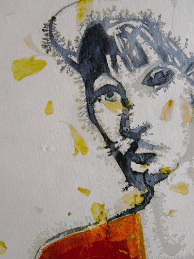Abstract portret van een vrouw door Doris Schmitz