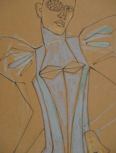 Avant-garde modefiguur door Doris Schmitz