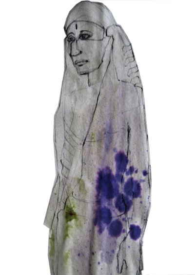 Contemplatief Indiaas portret door Doris Schmitz