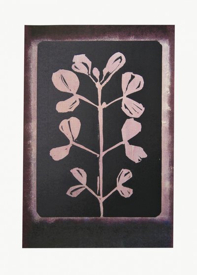 Donker botanisch silhouet door Doris Schmitz