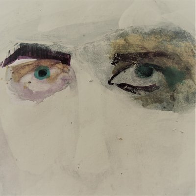 Dromerig abstract portret door Doris Schmitz