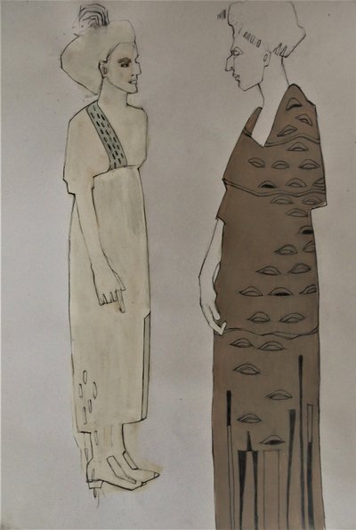 Elegante modefiguren door Doris Schmitz