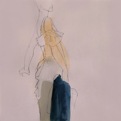 Elegante modeschets door Doris Schmitz