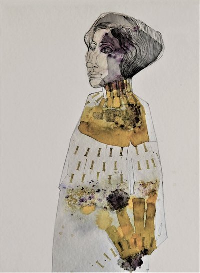 Profiel van een elegante vrouw door Doris Schmitz