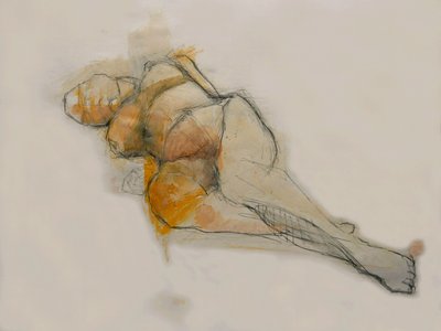 Expressieve naaktschets door Doris Schmitz