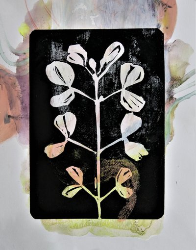 Pastelstudie van planten door Doris Schmitz