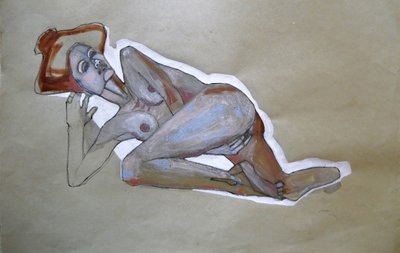 Liggende vrouw door Doris Schmitz