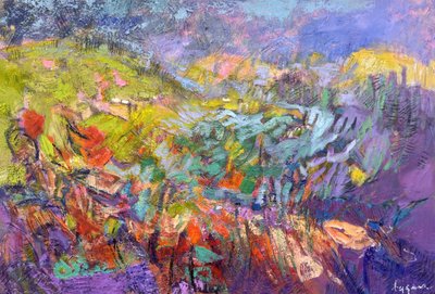 Dromerig, levendig landschap door Dorothy Fagan
