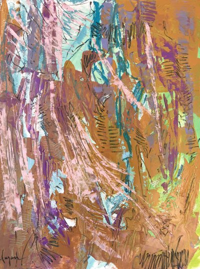 Levendige abstracte stroming door Dorothy Fagan