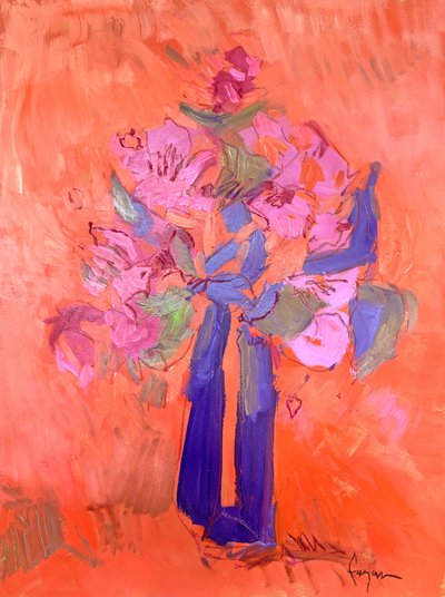Levendig roze boeket door Dorothy Fagan